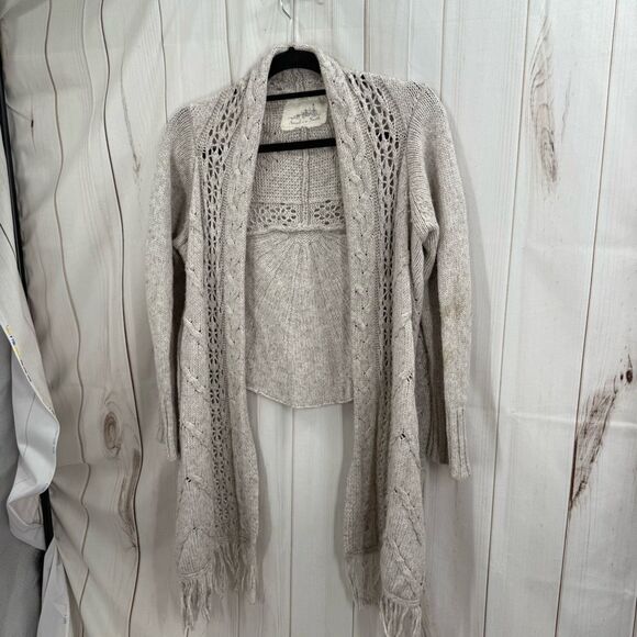 Angel of the North Anthropologie Women’s Medium Wool Blend Cropped Sweater - Picture 1 of 5